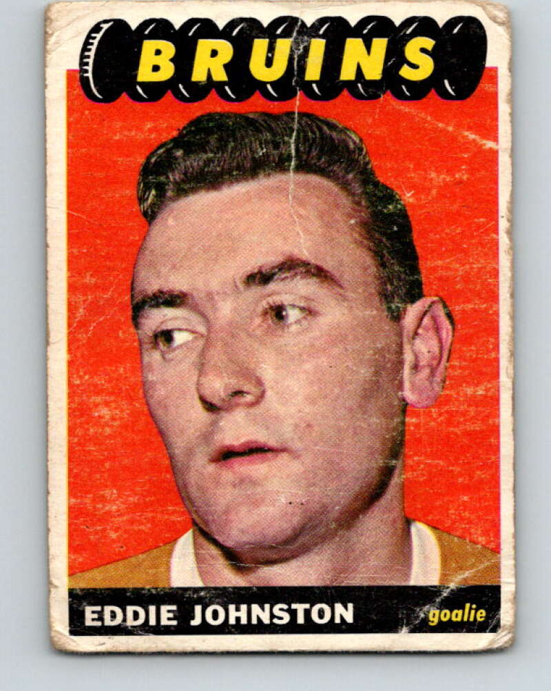 1965-66 Topps #97 Ed Johnston Boston Bruins V577