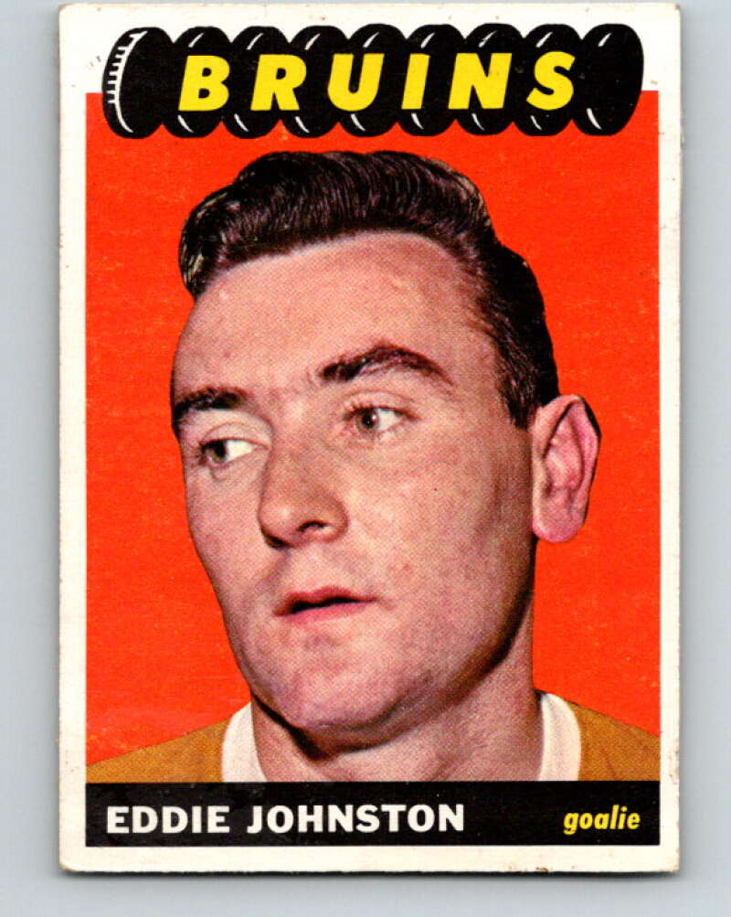 1965-66 Topps #97 Ed Johnston Boston Bruins V578