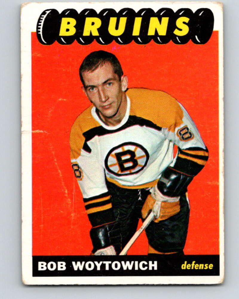 1965-66 Topps #100 Bob Woytowich RC Rookie Boston Bruins V581