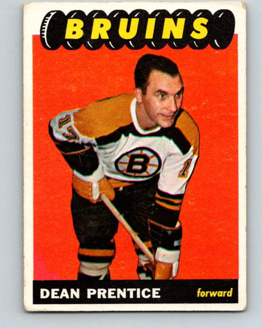 1965-66 Topps #102 Dean Prentice  Boston Bruins  V585