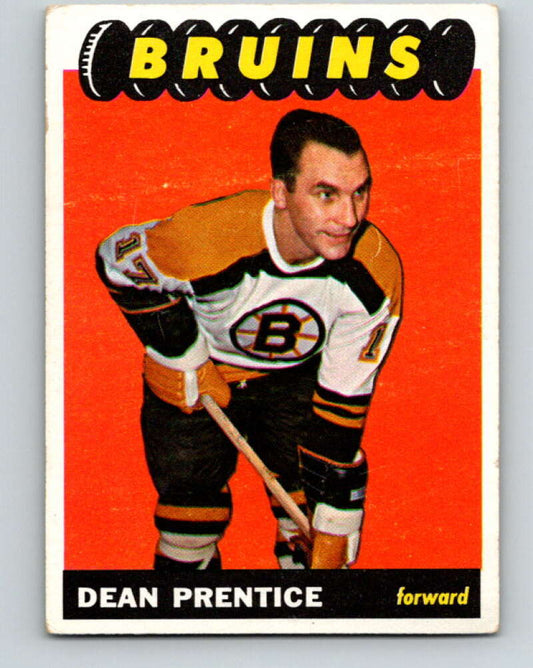 1965-66 Topps #102 Dean Prentice  Boston Bruins  V586