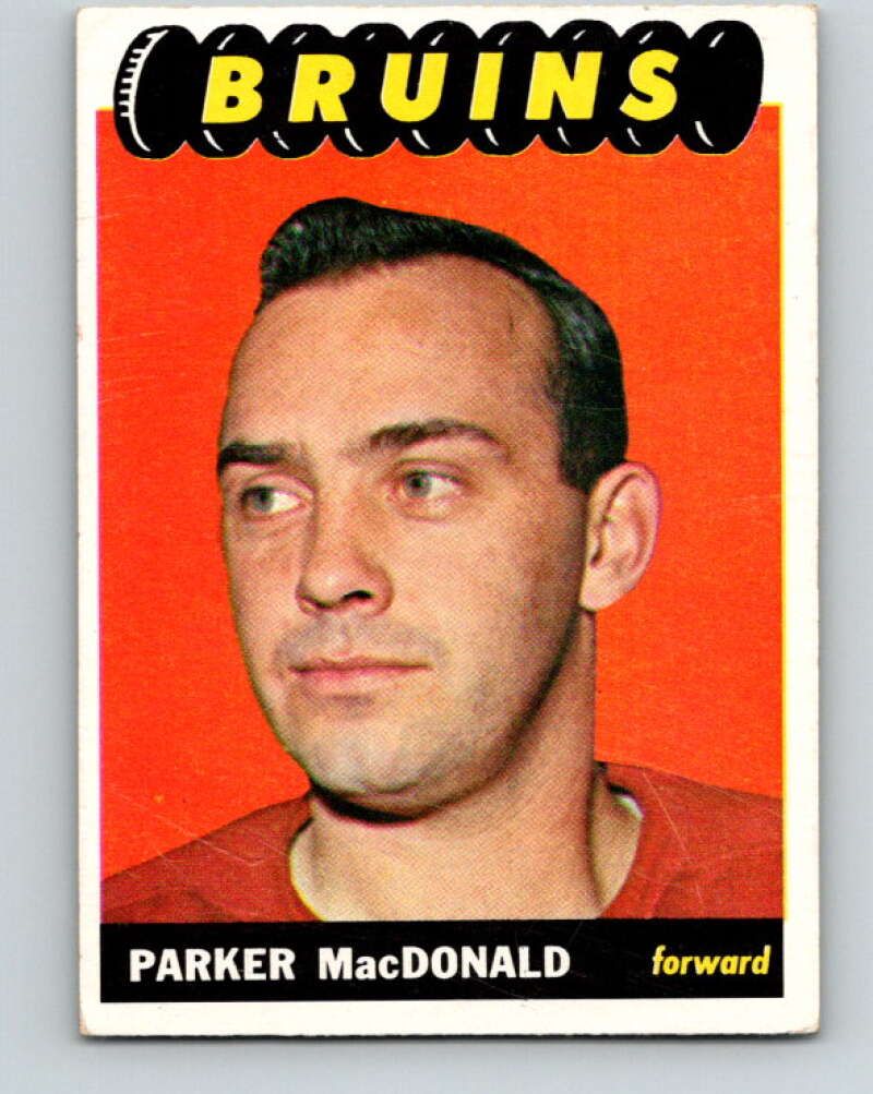 1965-66 Topps #105 Parker MacDonald Boston Bruins V589