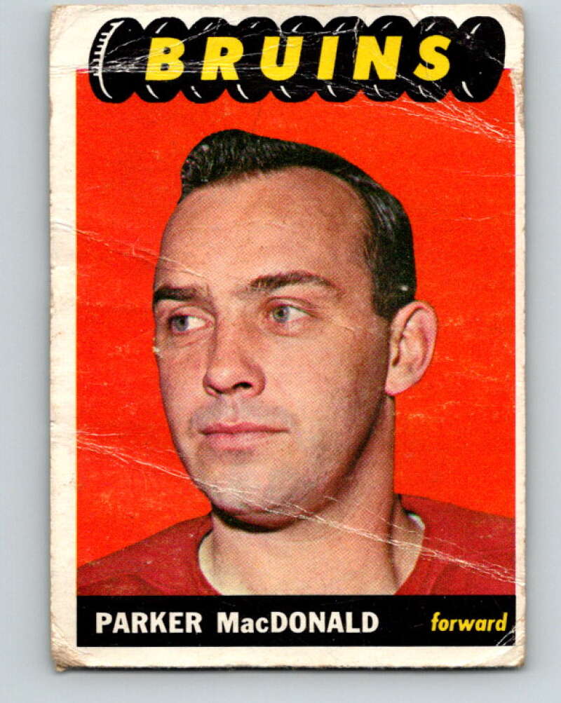 1965-66 Topps #105 Parker MacDonald Boston Bruins V590