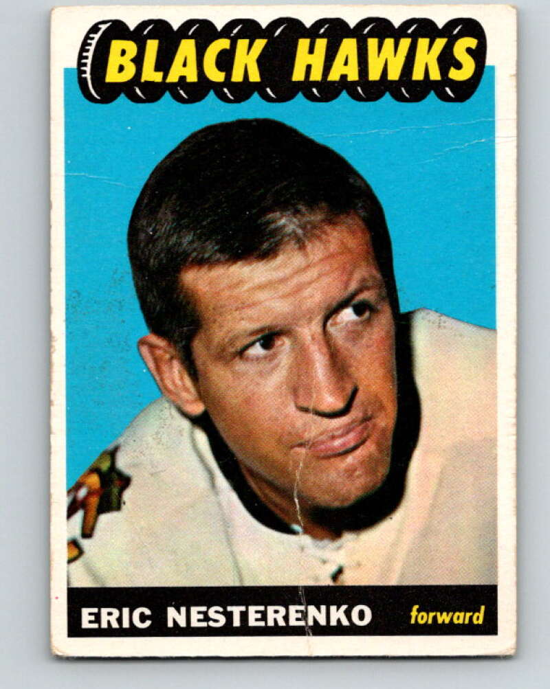 1965-66 Topps #119 Eric Nesterenko  Chicago Blackhawks  V603