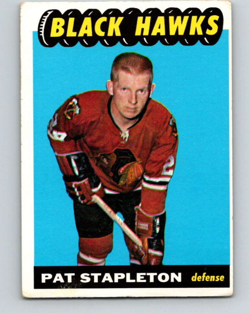 1965-66 Topps #120 Pat Stapleton Chicago Blackhawks V604