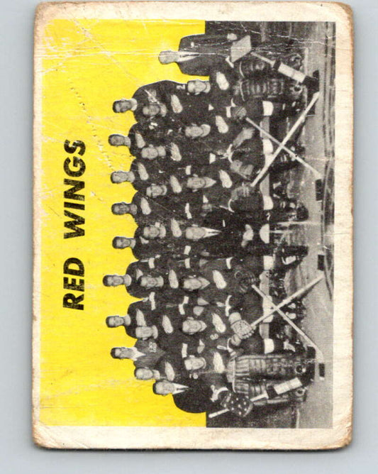 1965-66 Topps #125 Detroit Red Wings Team  Detroit Red Wings  V609