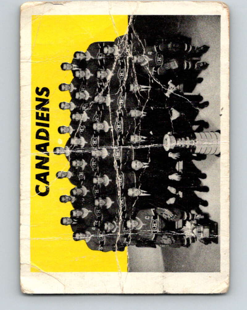 1965-66 Topps #126 Montreal Canadiens Team Montreal Canadiens V610