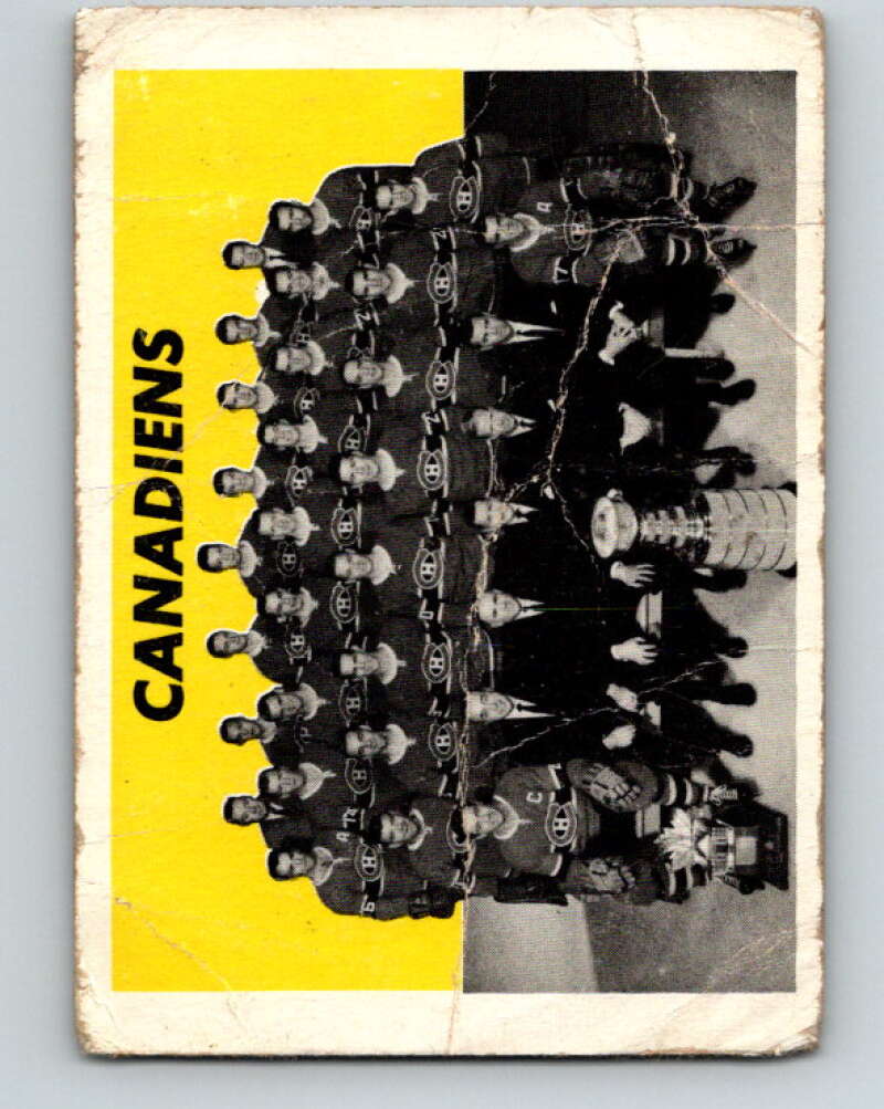 1965-66 Topps #126 Montreal Canadiens Team Montreal Canadiens V611