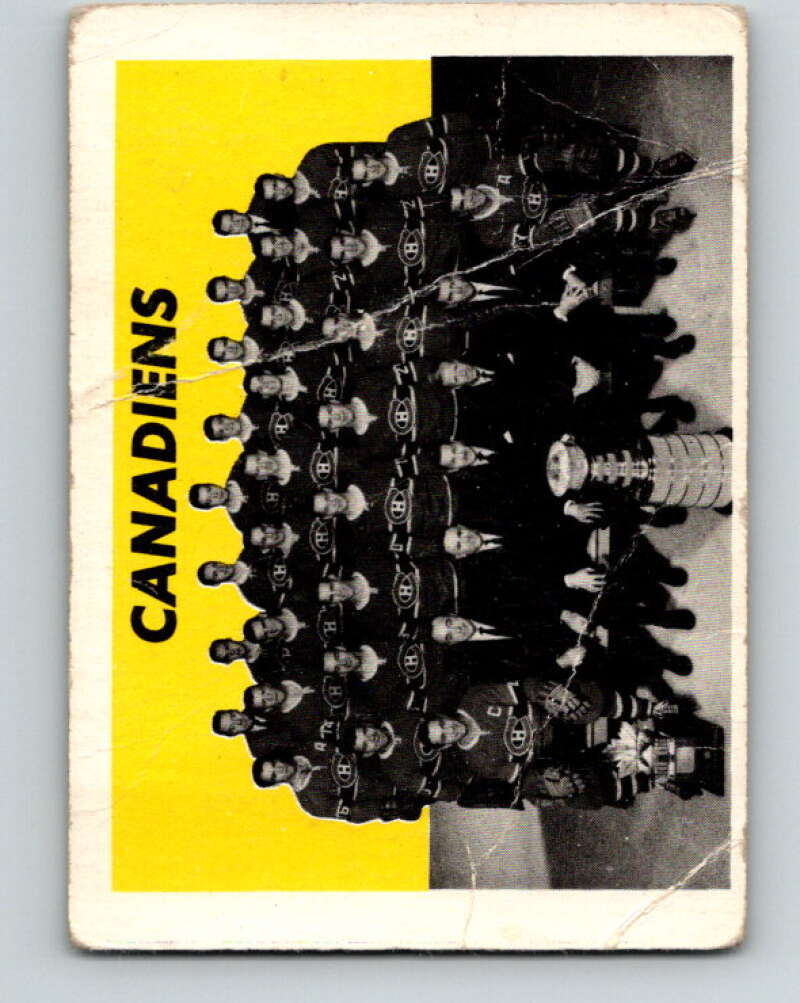 1965-66 Topps #126 Montreal Canadiens Team Montreal Canadiens V612
