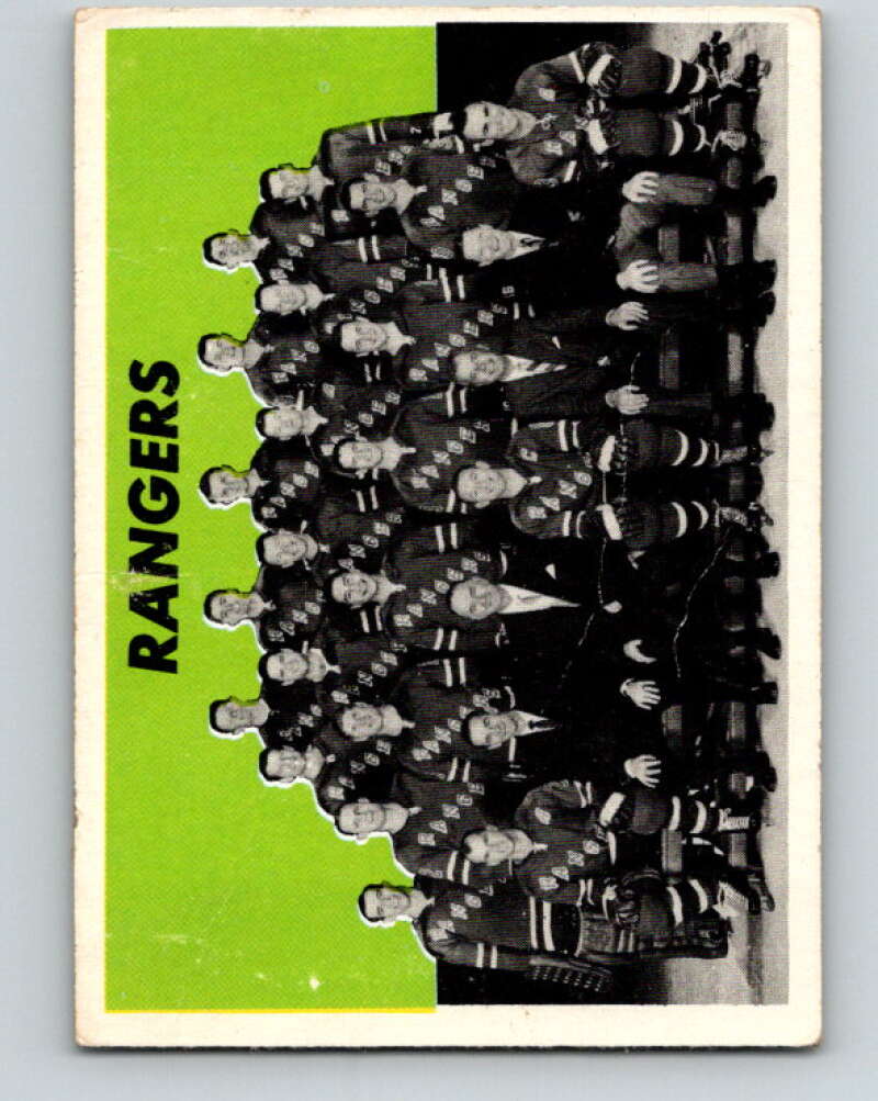 1965-66 Topps #127 New York Rangers Team New York Rangers V613