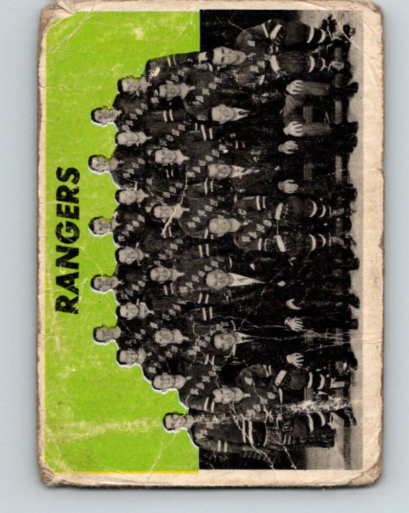 1965-66 Topps #127 New York Rangers Team New York Rangers V615