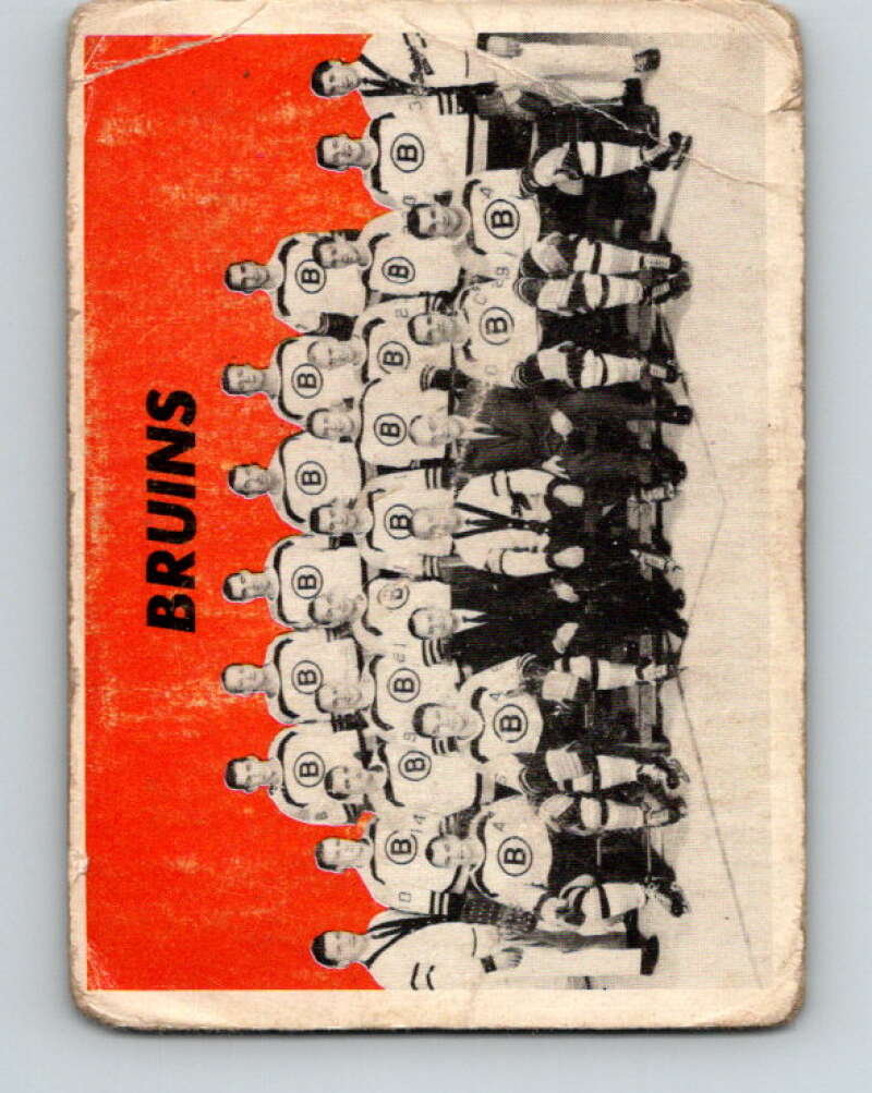 1965-66 Topps #128 Boston Bruins Team Boston Bruins V617