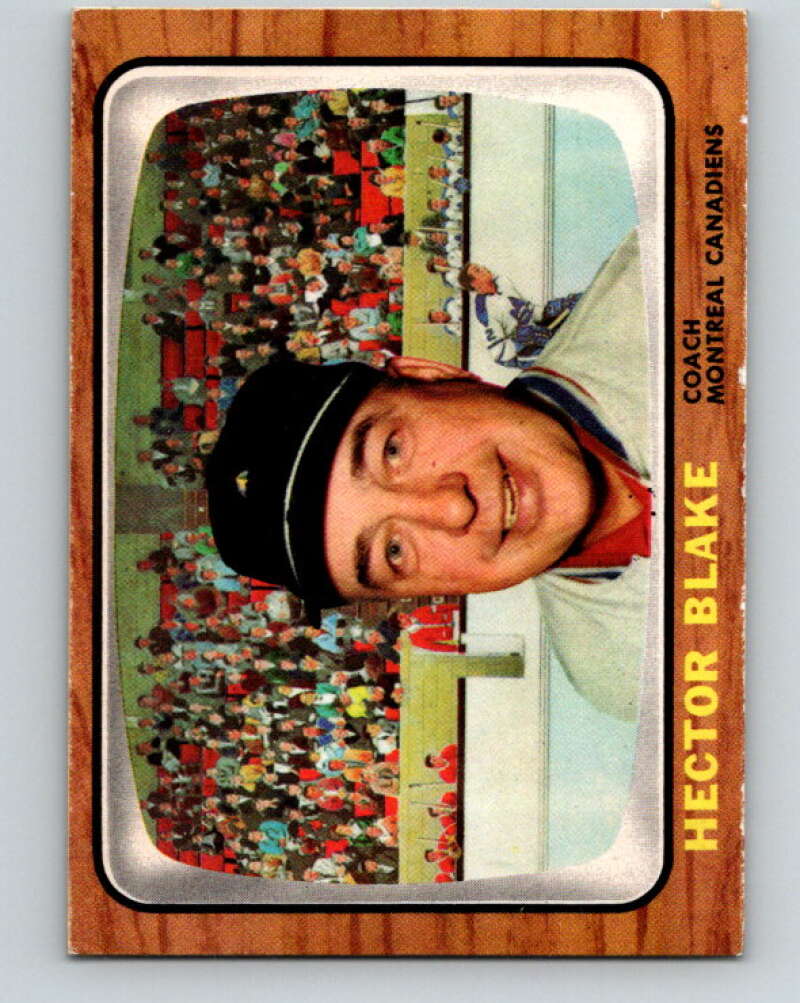1966-67 Topps #1 Toe Blake CO Montreal Canadiens V618