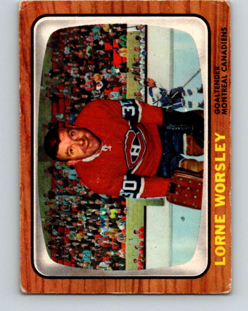 1966-67 Topps #2 Gump Worsley Montreal Canadiens V619