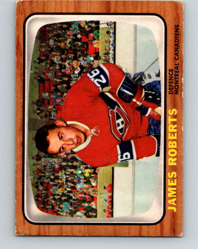1966-67 Topps #6 Jim Roberts Montreal Canadiens V623