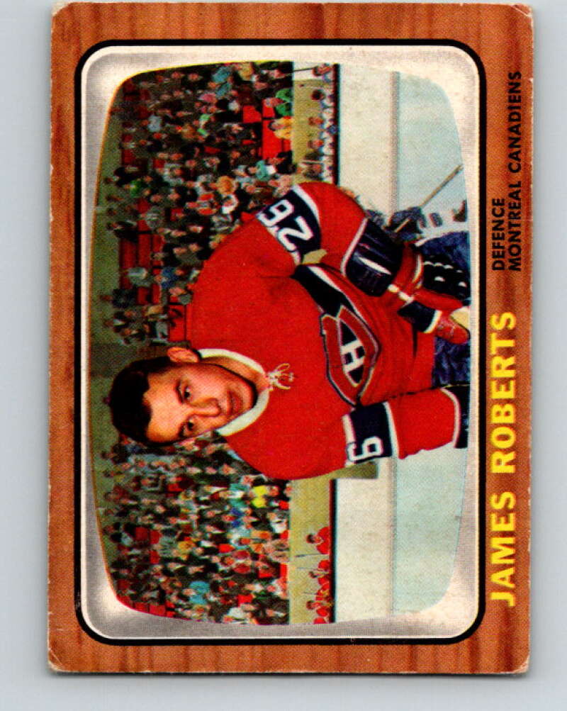 1966-67 Topps #6 Jim Roberts Montreal Canadiens V624