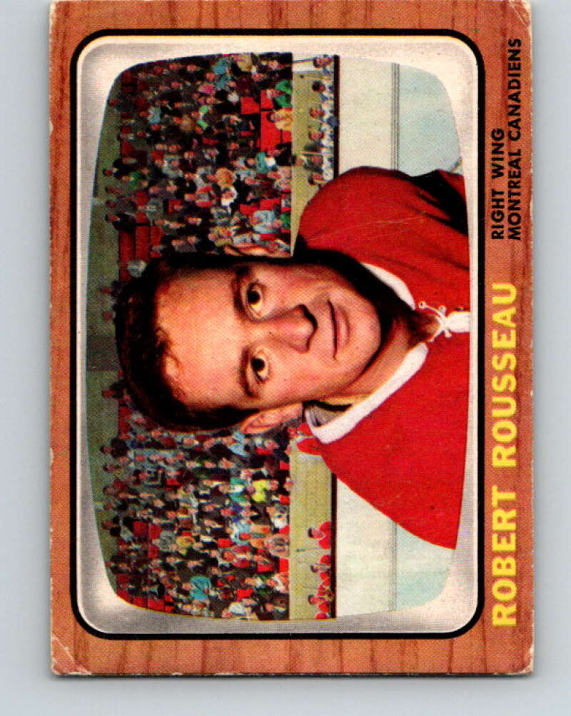 1966-67 Topps #7 Bobby Rousseau Montreal Canadiens V625