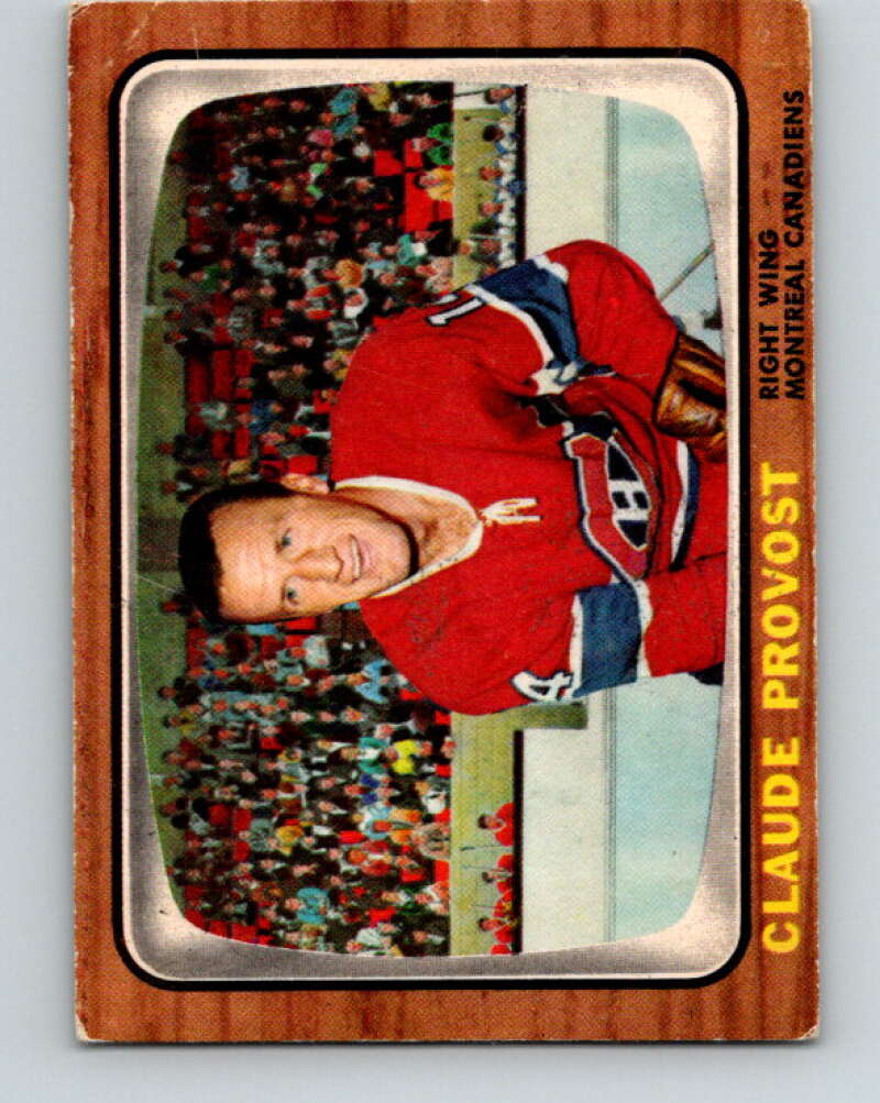1966-67 Topps #9 Claude Provost Montreal Canadiens V628