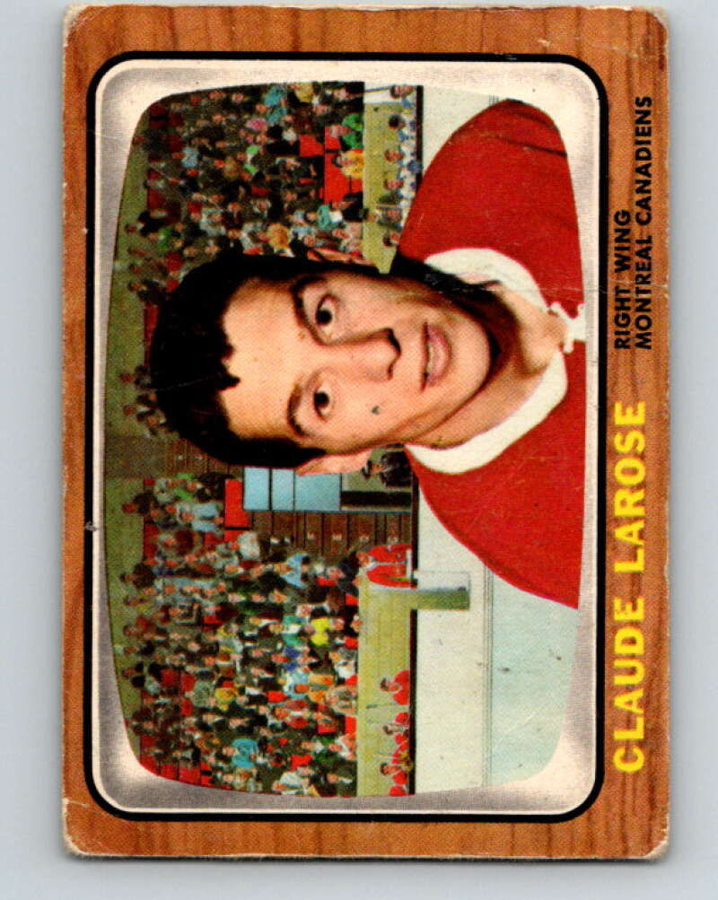 1966-67 Topps #10 Claude Larose Montreal Canadiens V629