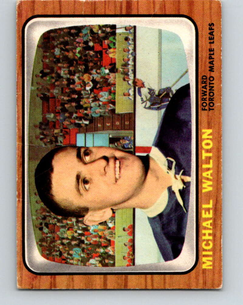 1966-67 Topps #14 Mike Walton Toronto Maple Leafs V632