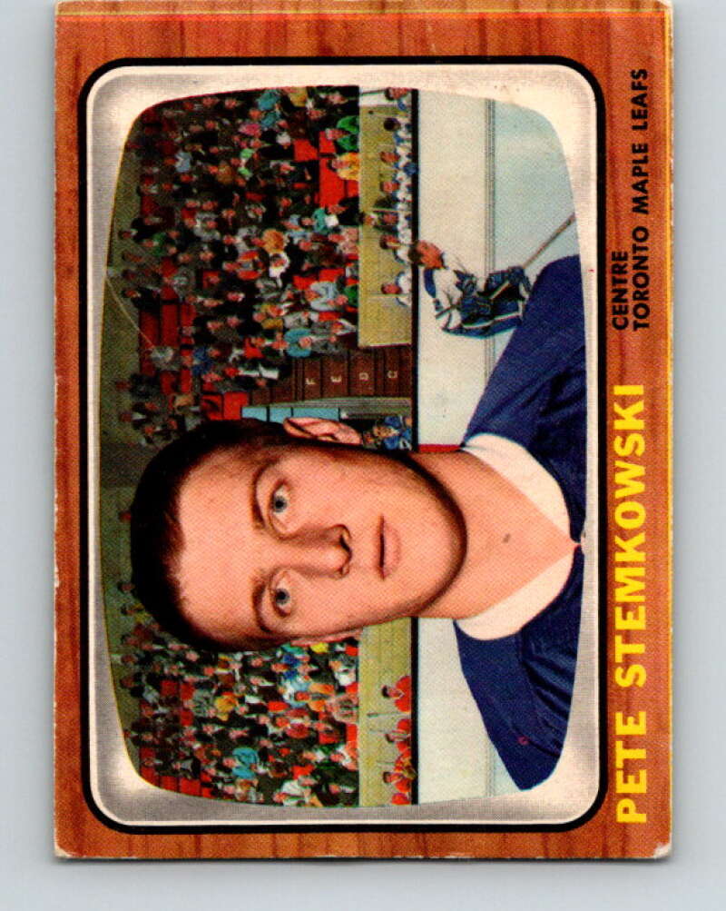 1966-67 Topps #15 Pete Stemkowski Toronto Maple Leafs V633
