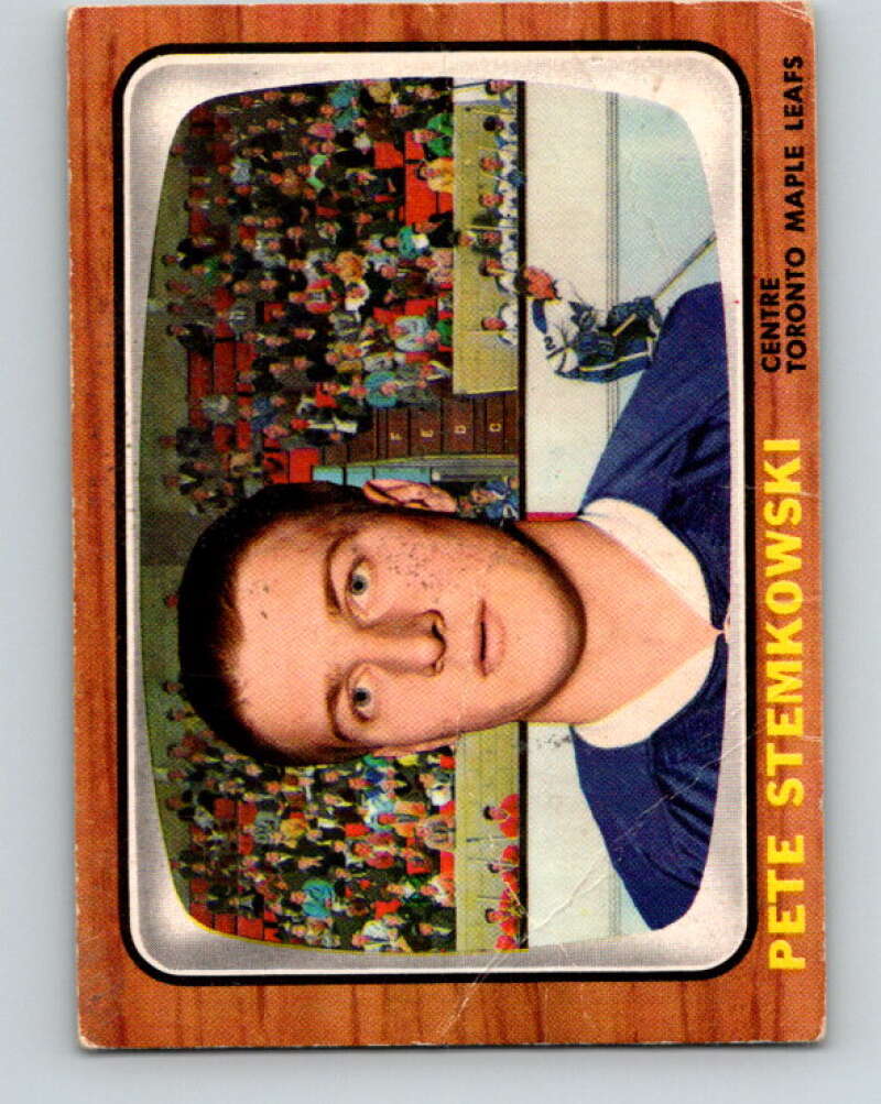 1966-67 Topps #15 Pete Stemkowski Toronto Maple Leafs V634