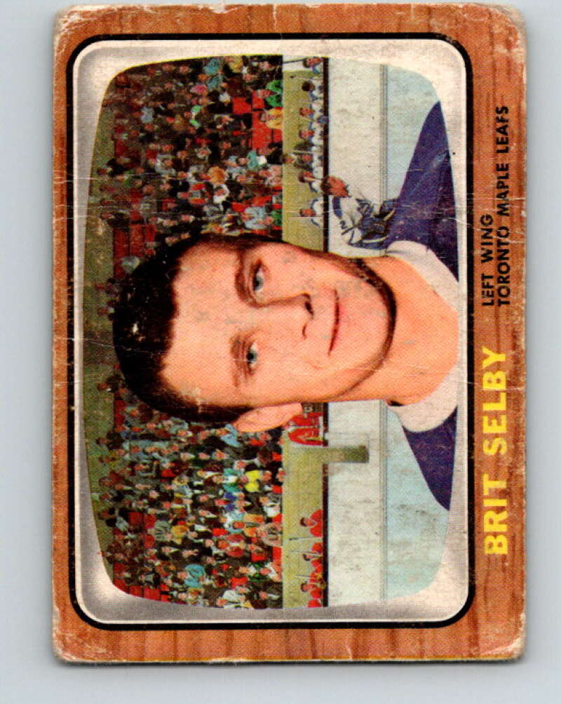 1966-67 Topps #18 Brit Selby RC Rookie Toronto Maple Leafs V637