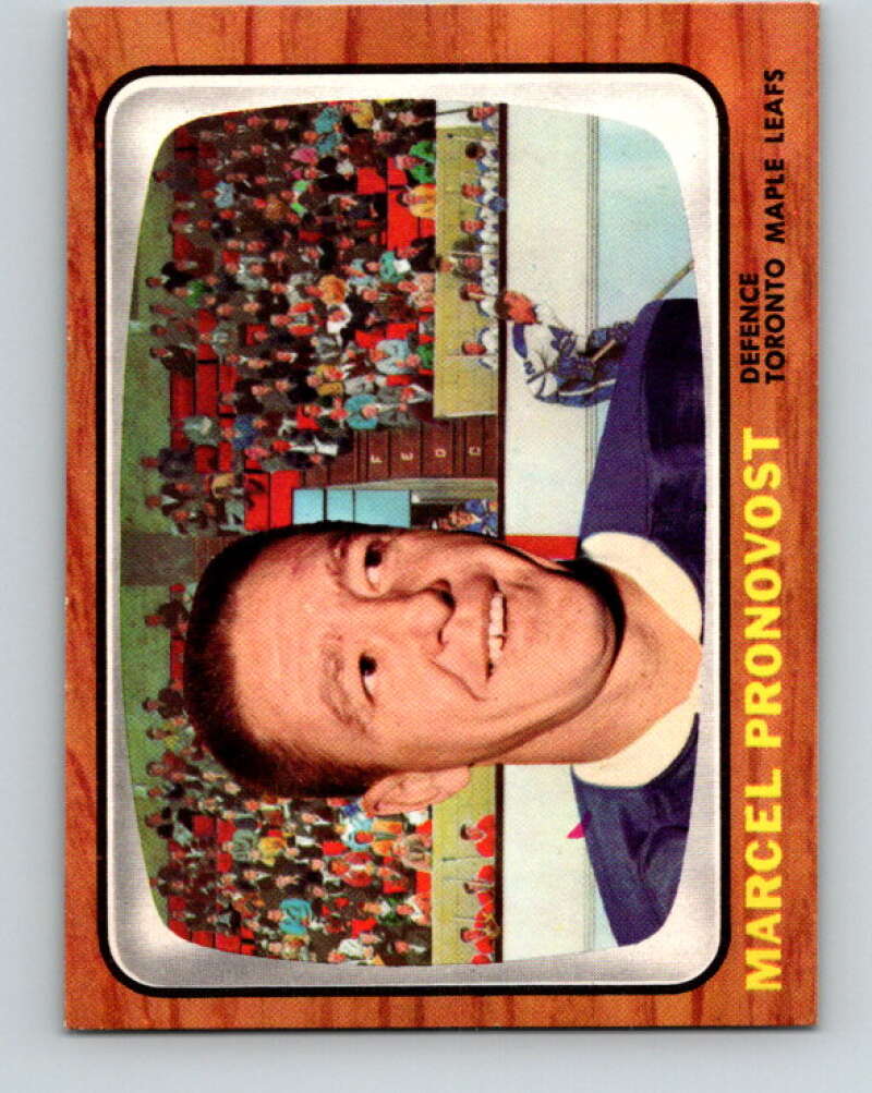 1966-67 Topps #20 Marcel Pronovost Toronto Maple Leafs V639