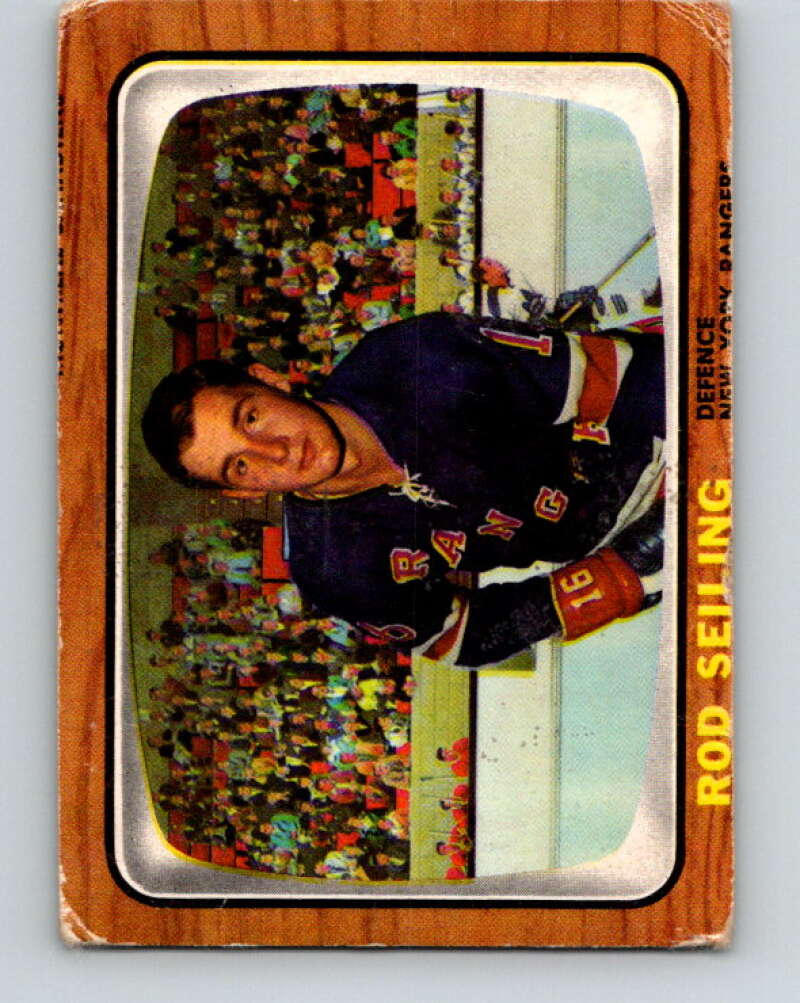 1966-67 Topps #22 Rod Seiling New York Rangers V641