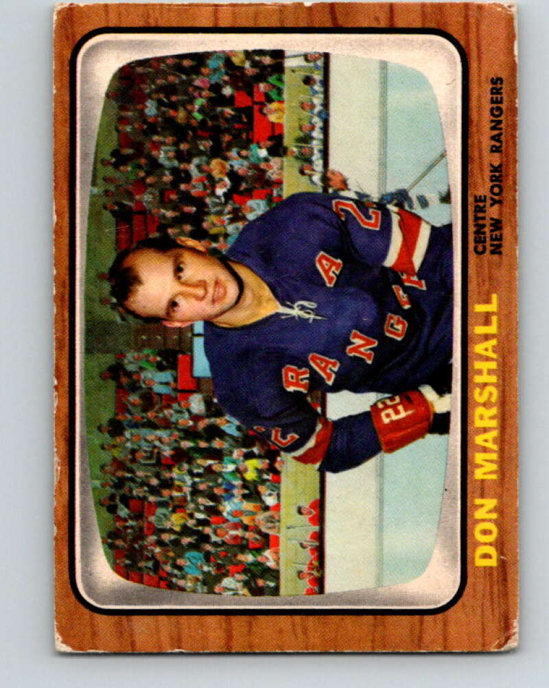 1966-67 Topps #24 Don Marshall New York Rangers V642