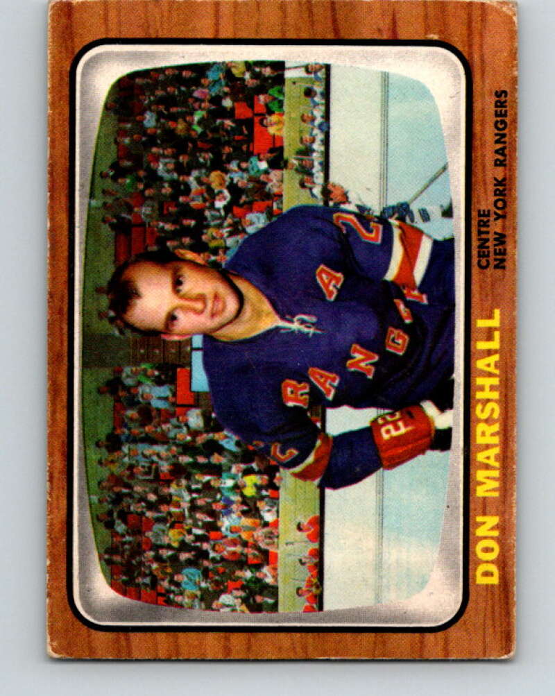 1966-67 Topps #24 Don Marshall New York Rangers V643