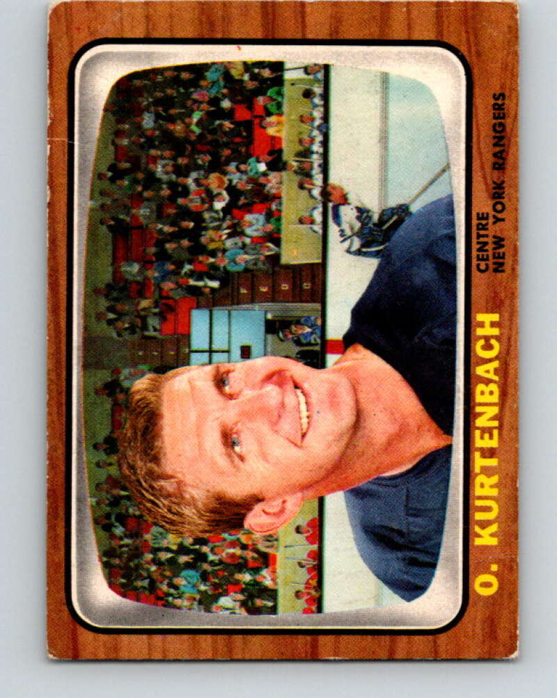 1966-67 Topps #25 Orland Kurtenbach New York Rangers V644