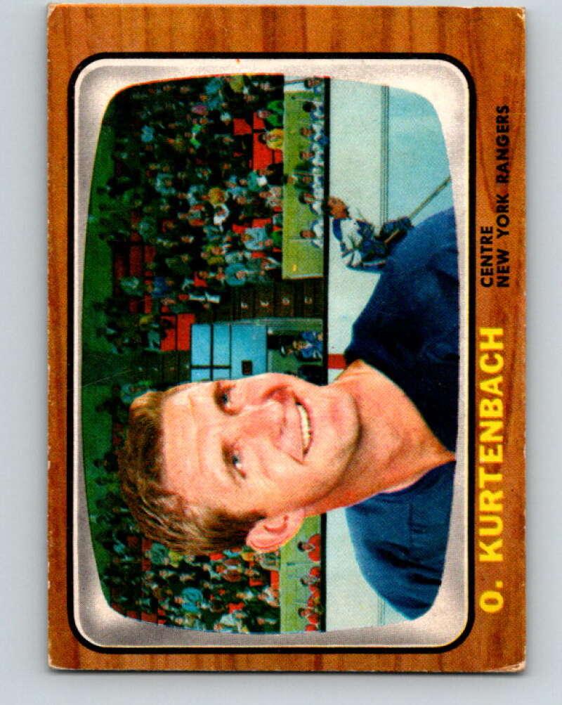1966-67 Topps #25 Orland Kurtenbach New York Rangers V645
