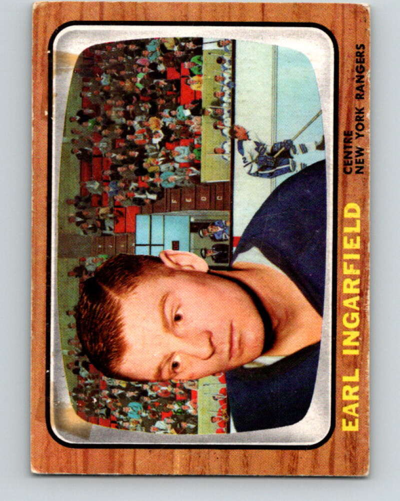 1966-67 Topps #30 Earl Ingarfield New York Rangers V651