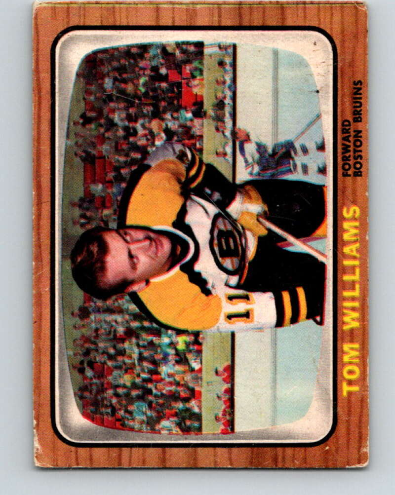 1966-67 Topps #38 Tom Williams Boston Bruins V658