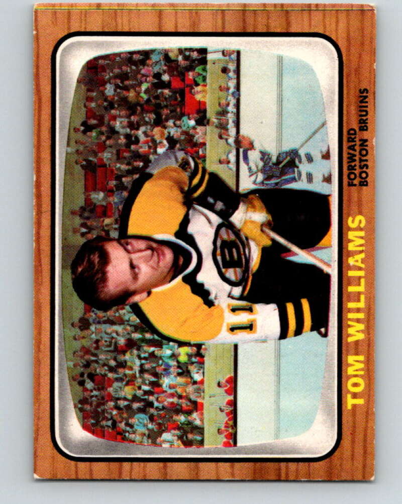1966-67 Topps #38 Tom Williams Boston Bruins V659