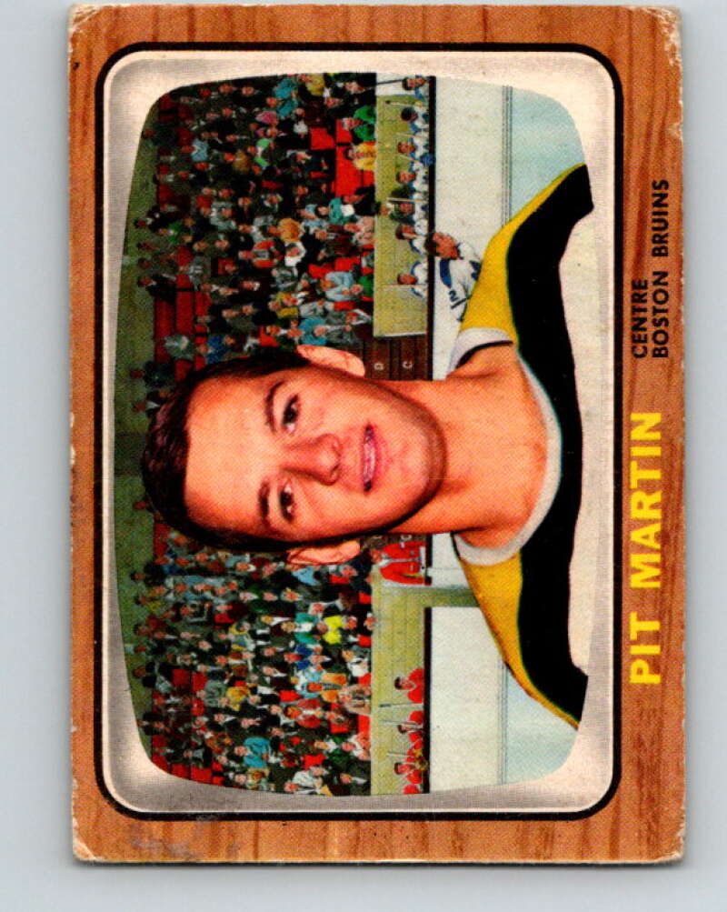 1966-67 Topps #41 Pit Martin Boston Bruins V662