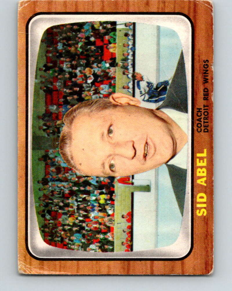 1966-67 Topps #42 Sid Abel CO Detroit Red Wings V663