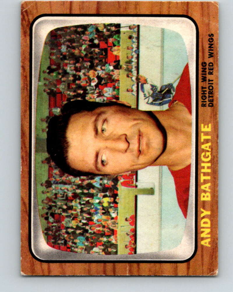 1966-67 Topps #44 Andy Bathgate Detroit Red Wings V665