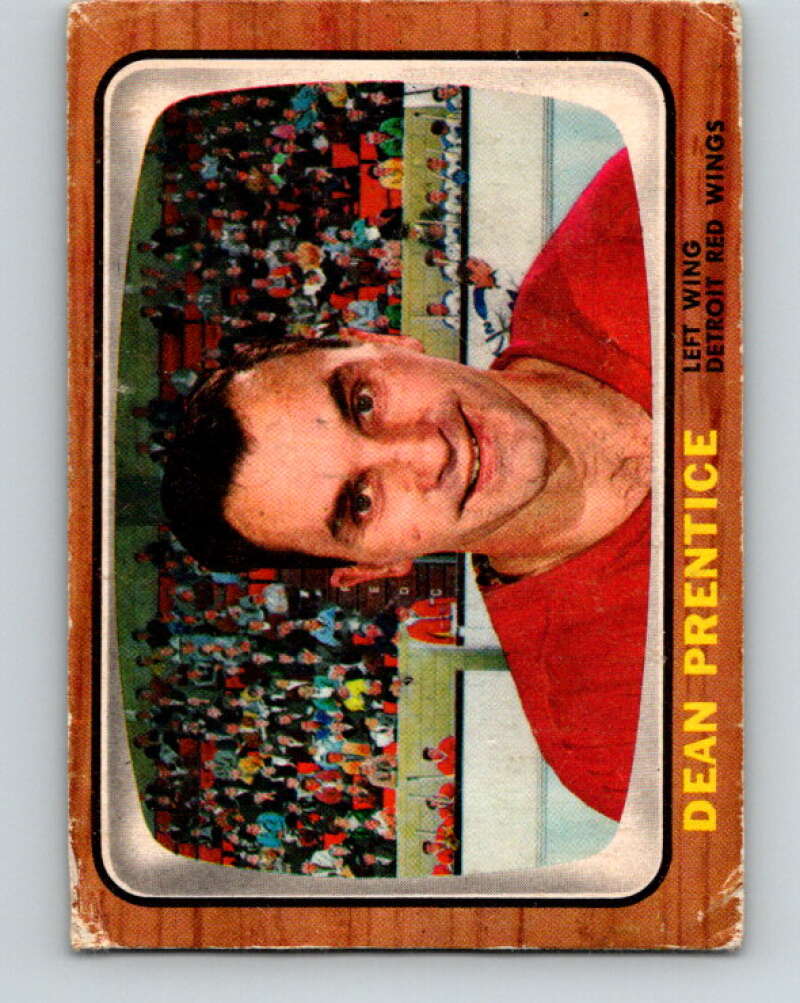 1966-67 Topps #45 Dean Prentice Detroit Red Wings V666