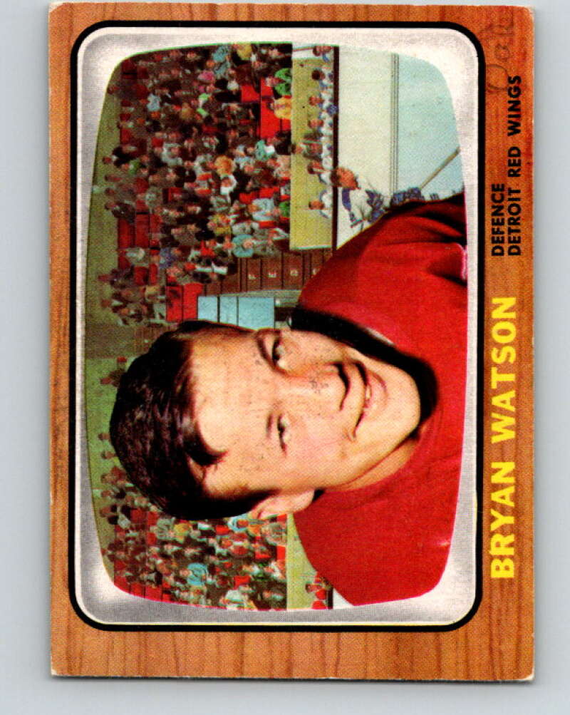 1966-67 Topps #48 Bryan Watson Detroit Red Wings V669