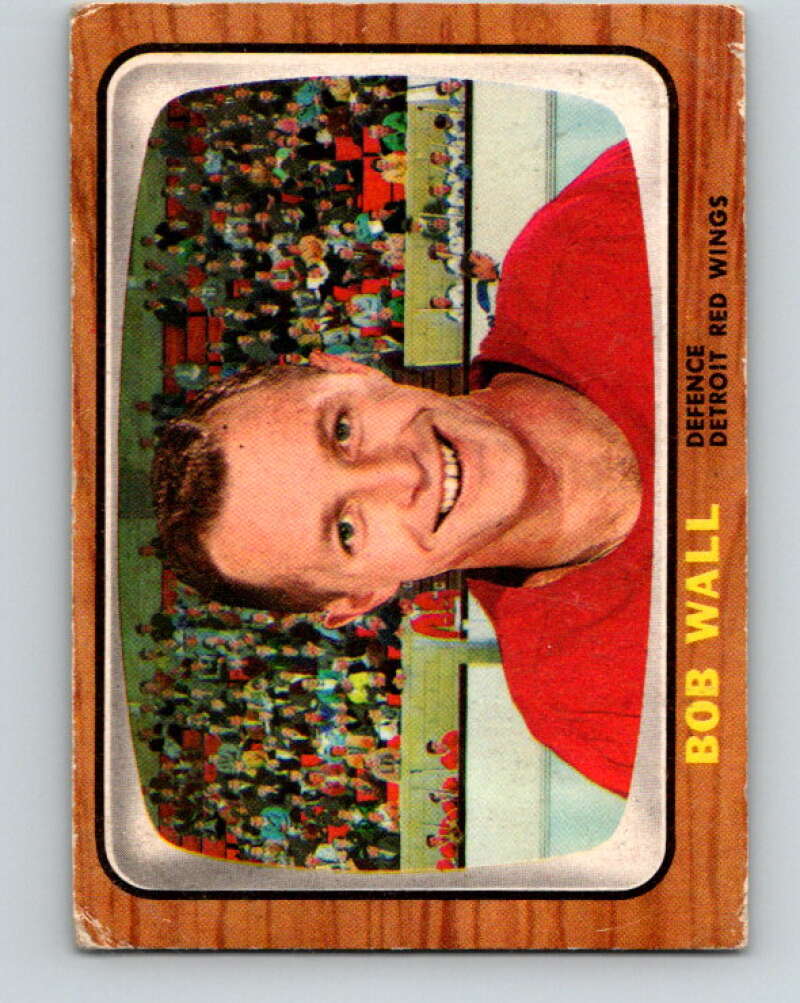 1966-67 Topps #49 Bob Wall RC Rookie Detroit Red Wings V670
