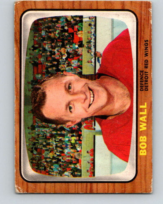 1966-67 Topps #49 Bob Wall  RC Rookie Detroit Red Wings  V670