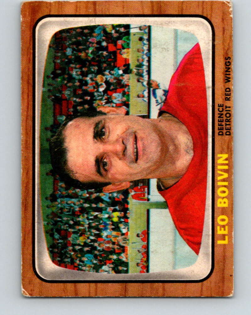 1966-67 Topps #50 Leo Boivin Detroit Red Wings V671