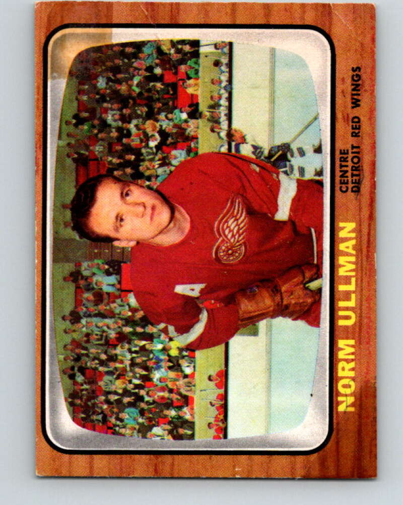 1966-67 Topps #52 Norm Ullman Detroit Red Wings V673
