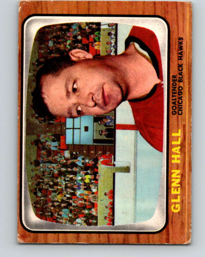 1966-67 Topps #54 Glenn Hall Chicago Blackhawks V675
