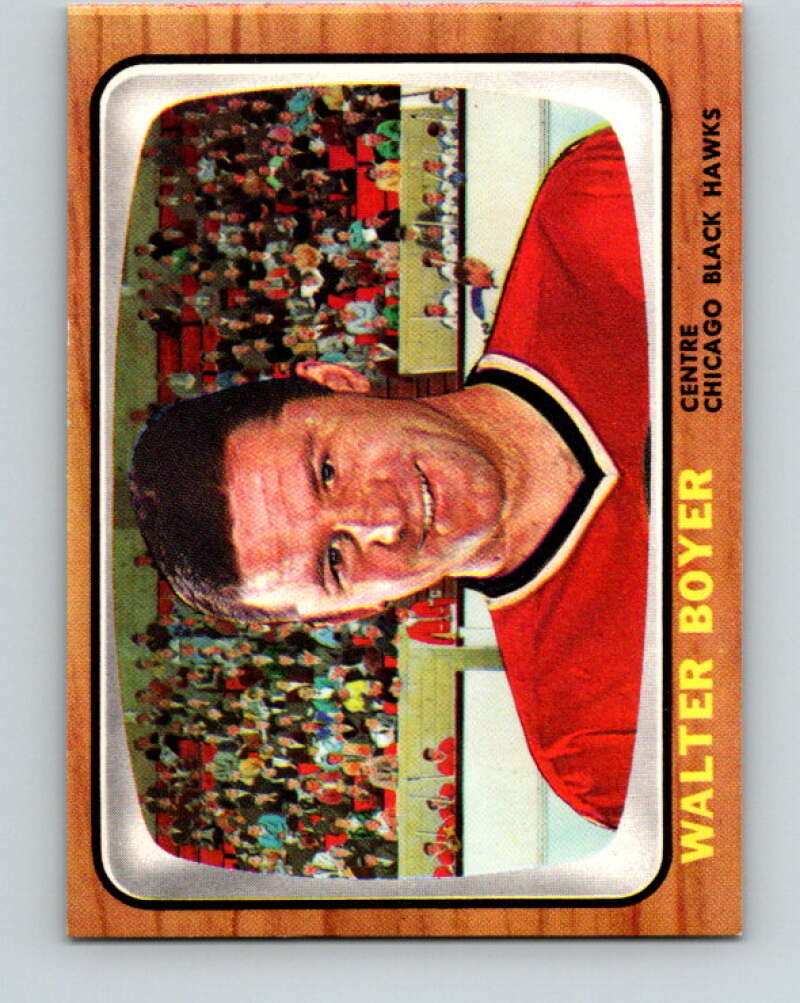 1966-67 Topps #55 Wally Boyer RC Rookie Chicago Blackhawks V676