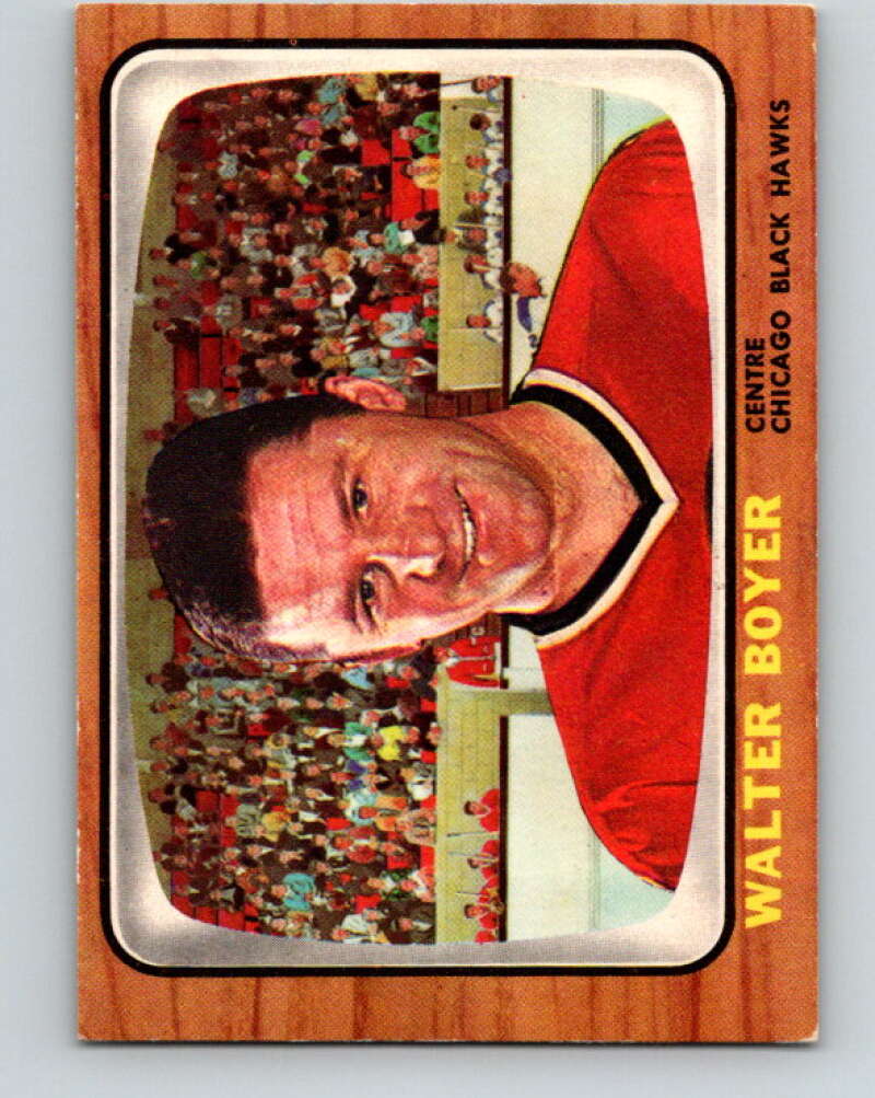 1966-67 Topps #55 Wally Boyer RC Rookie Chicago Blackhawks V677