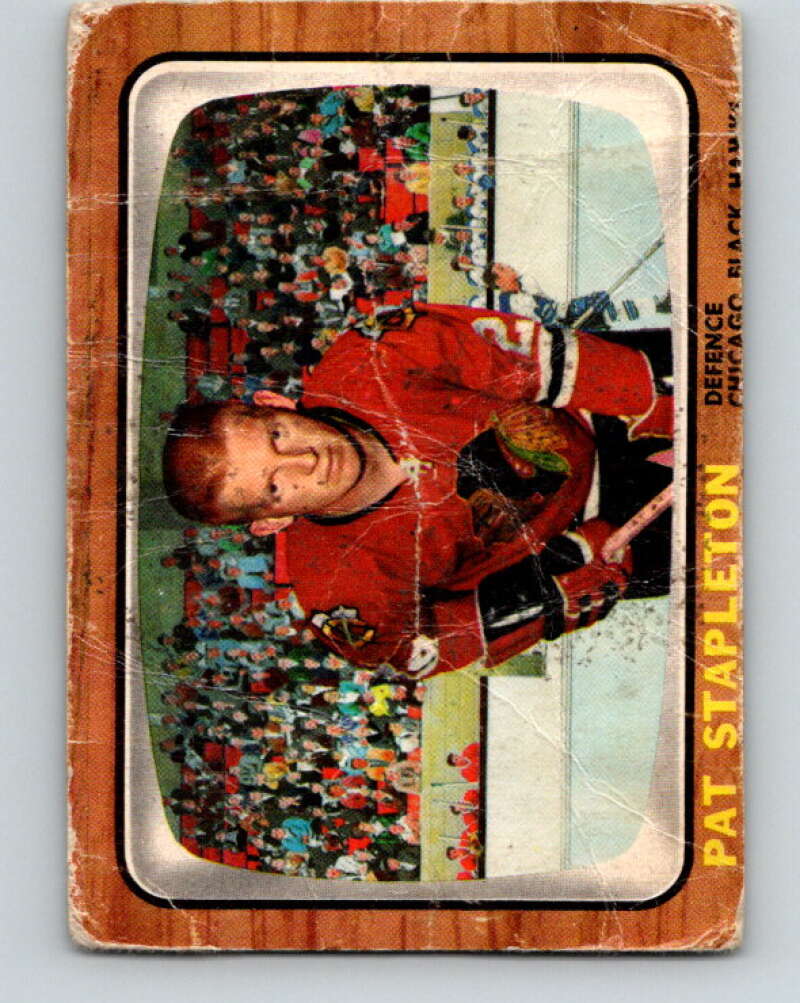 1966-67 Topps #57 Pat Stapleton Chicago Blackhawks V681
