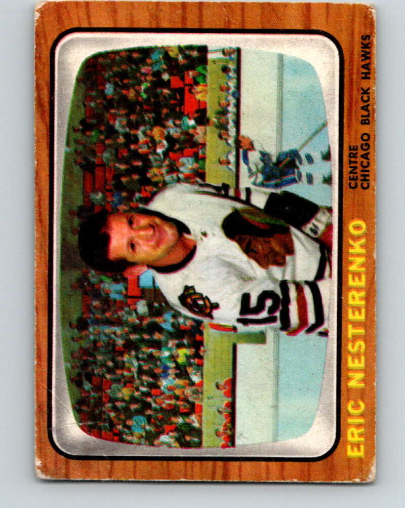 1966-67 Topps #60 Eric Nesterenko Chicago Blackhawks V684